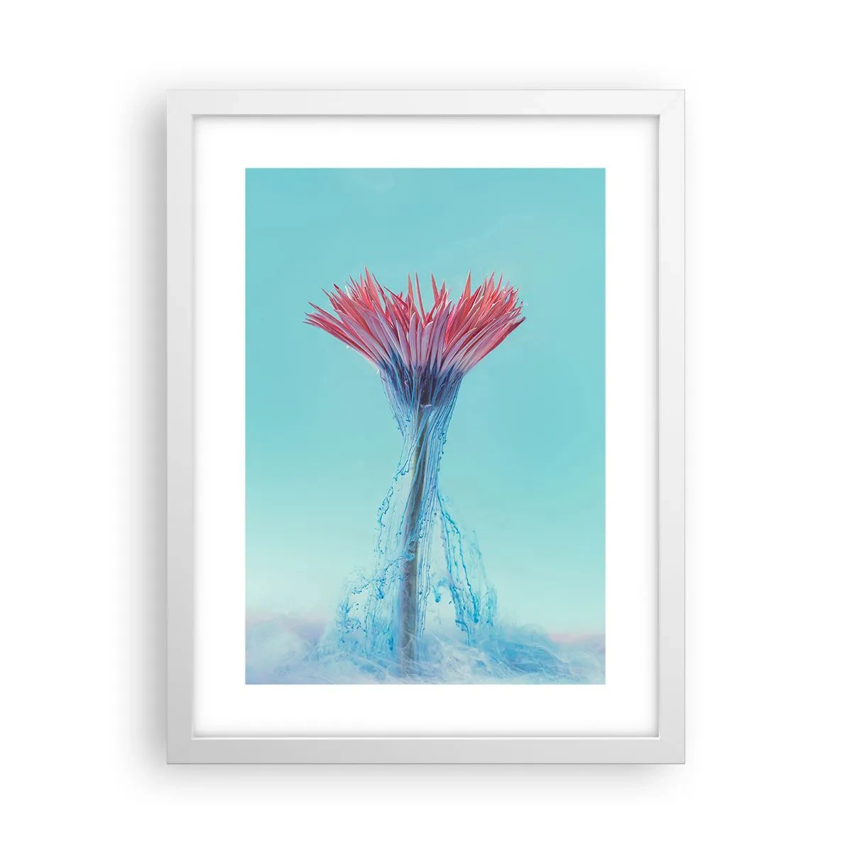 Plakat w białej ramie - W ożywczym objęciu - 30x40 cm