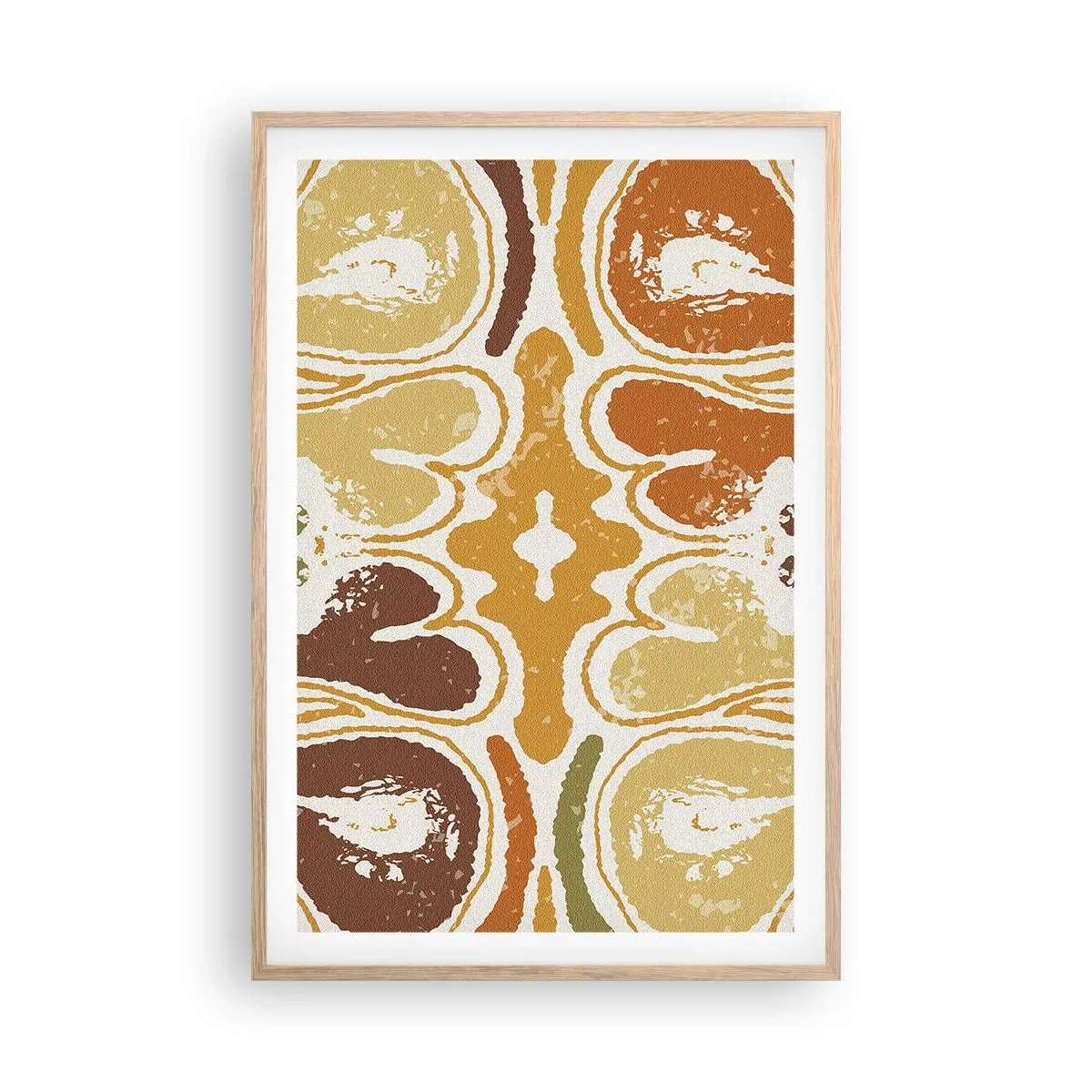 Plakat w ramie jasny dąb - Abstrakcja sentymentalna - 61x91 cm