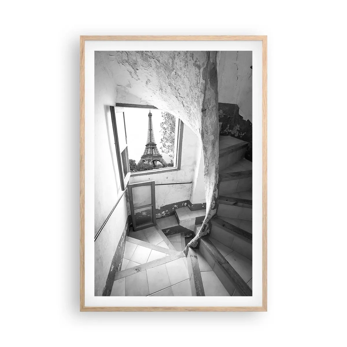 Plakat w ramie jasny dąb - Co za widok! - 61x91 cm