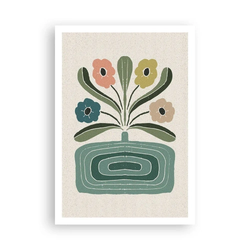 Plakat - Bukiet symetryczny - 70x100 cm