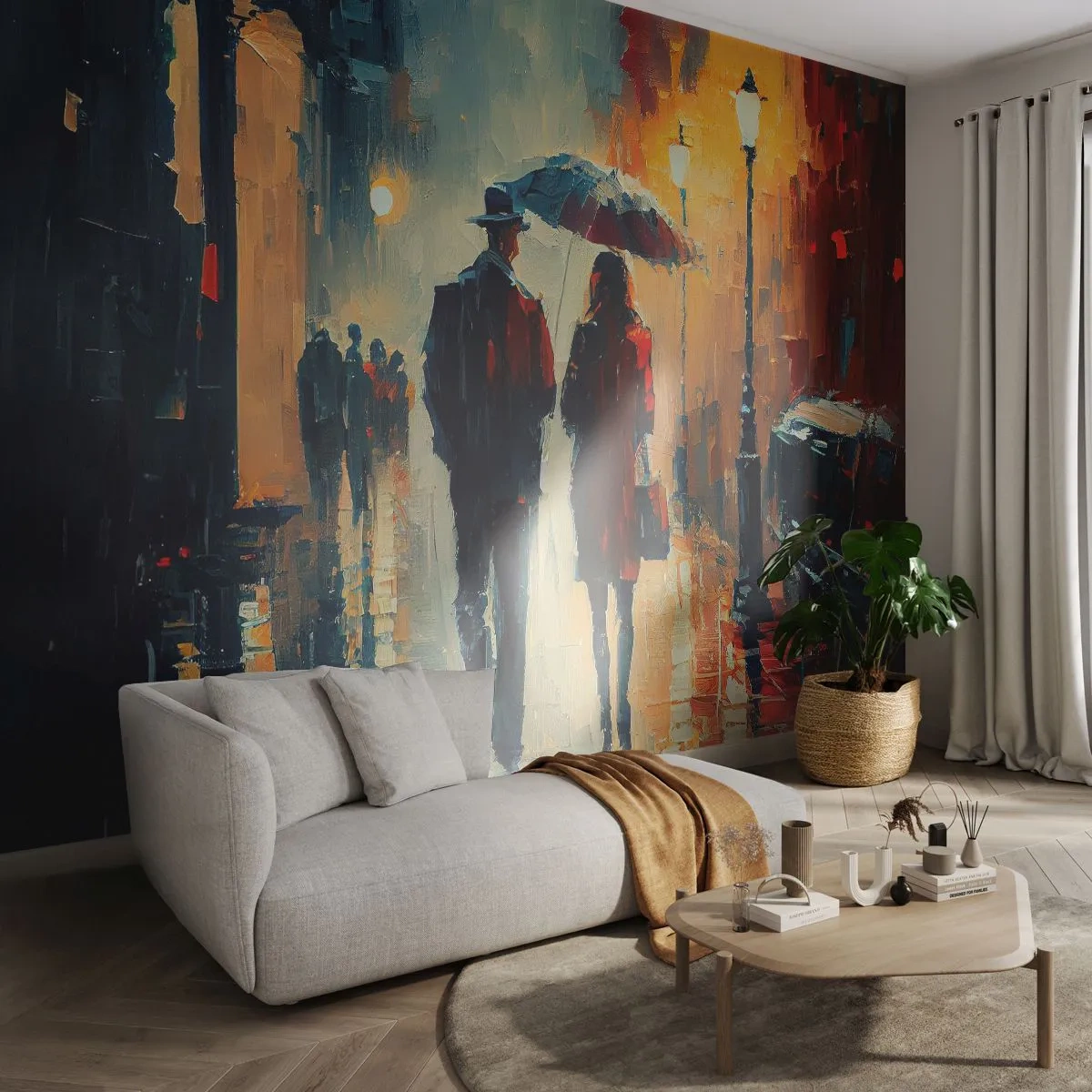 Fototapeta Samoprzylepna Deluxe Sticker - Miejska love story - Romantyzm, Para, Pejzaż - 150x105 cm
