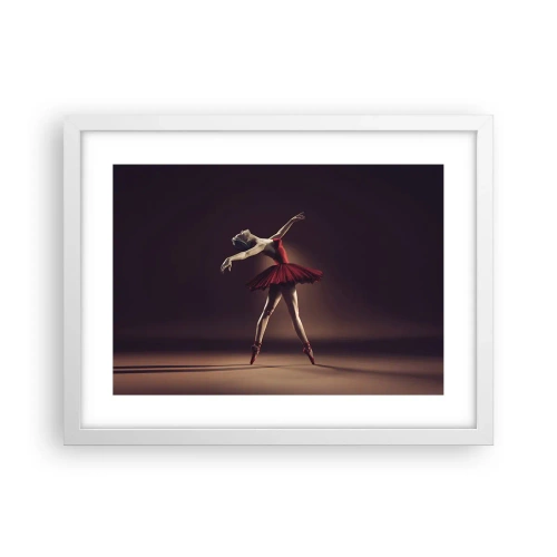 Plakat w białej ramie - Prima ballerina - 40x30 cm