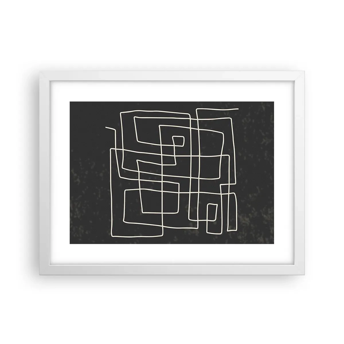Plakat w białej ramie - Nie taki prosty - 40x30 cm