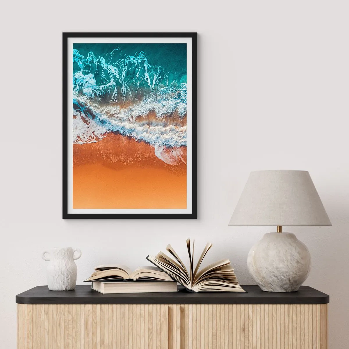 Plakat w czarnej ramie - Zawsze w parze - 70x100 cm