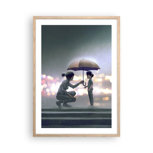 Plakat w ramie jasny dąb - I już jest wszystko dobrze - 50x70 cm