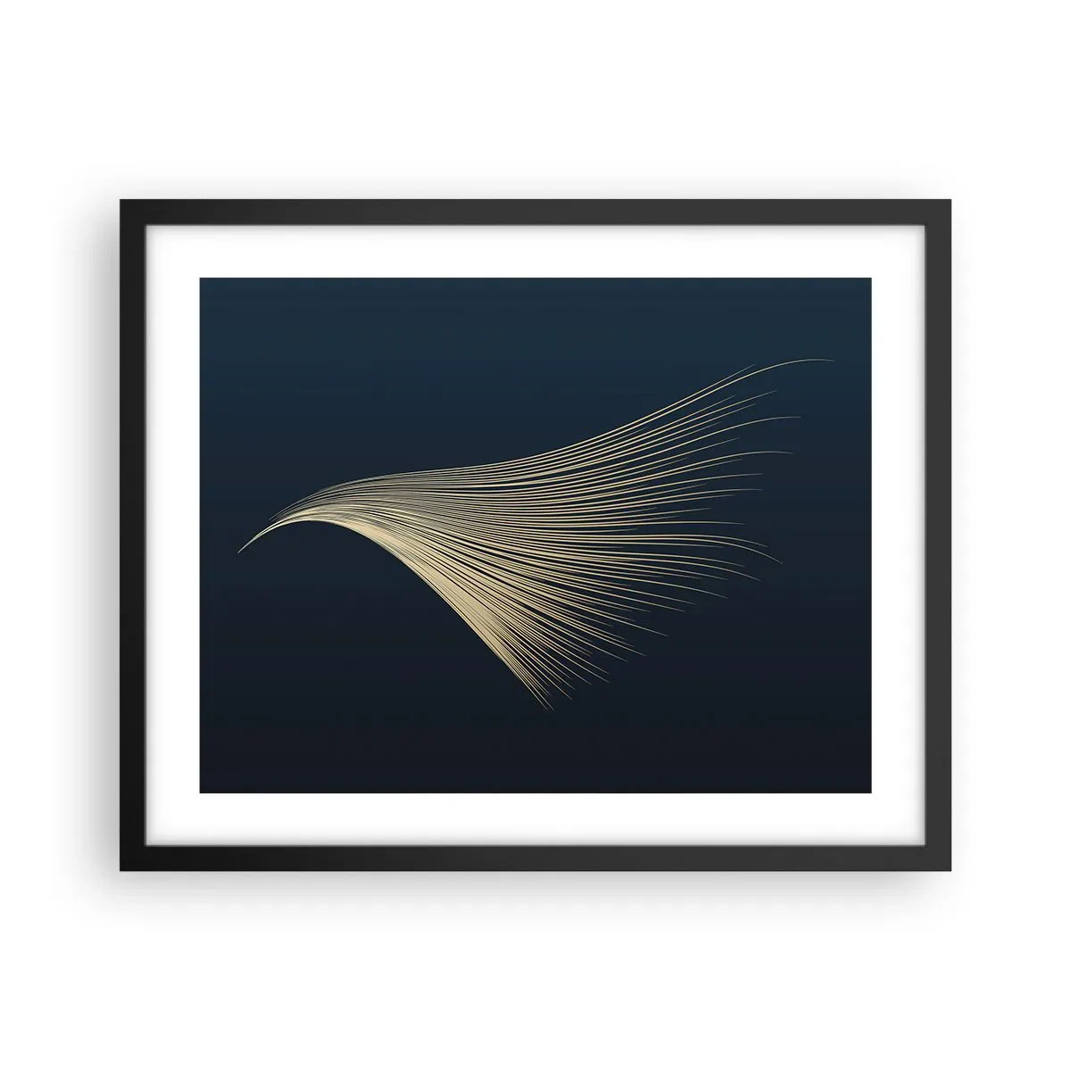 Plakat w czarnej ramie - Jak anioła włos - 50x40 cm