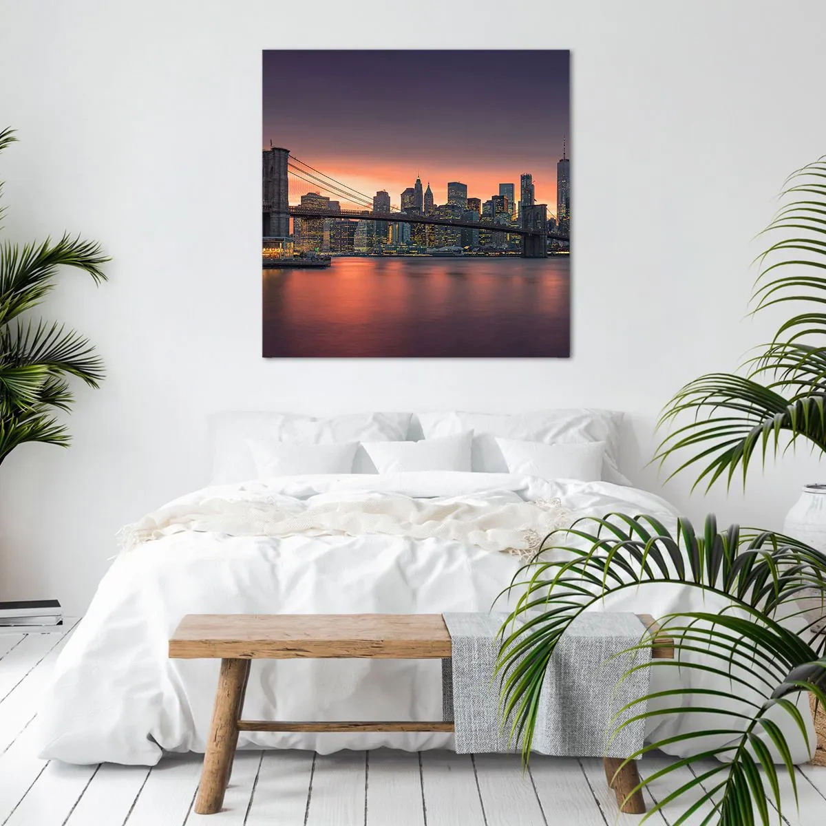 Obraz na płótnie - Zatopione w  liliowej ciszy - 70x70 cm