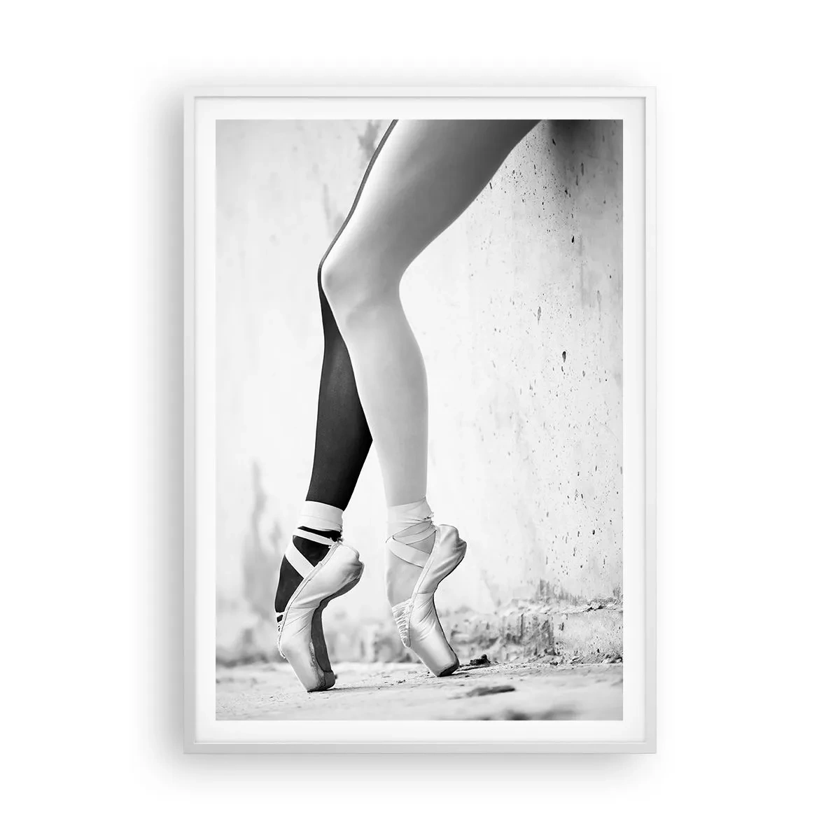 Plakat w białej ramie - Balerina, voila! - 70x100 cm