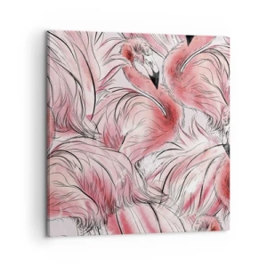 Obraz na płótnie - Ptasi corps de ballet - 60x60 cm