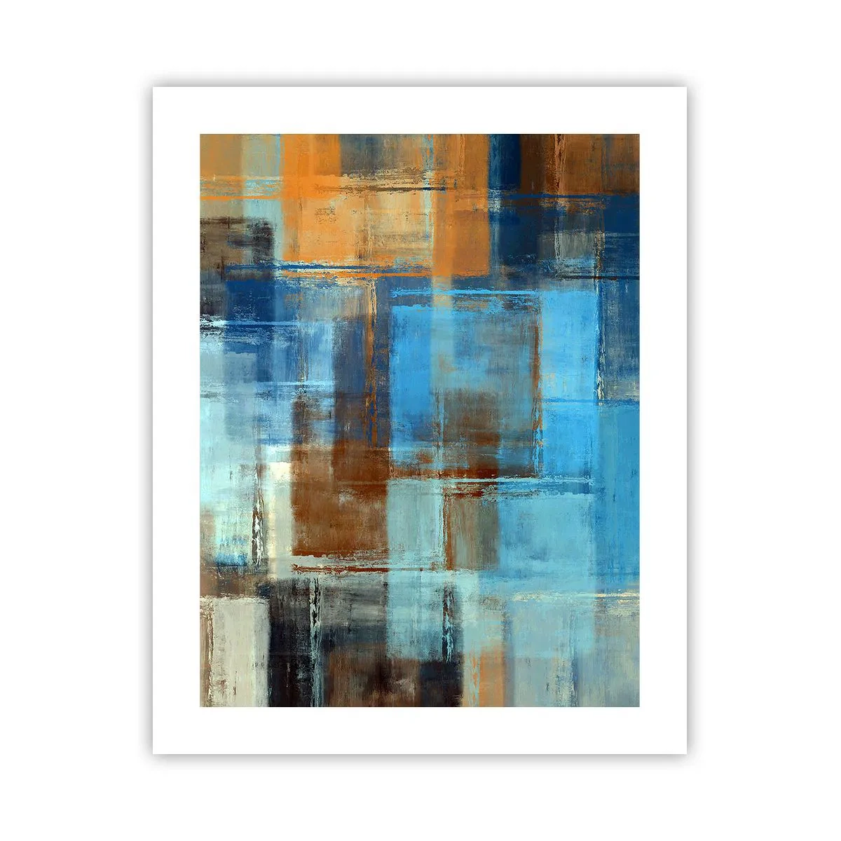 Plakat - Przez błękitną zasłonę - 40x50 cm