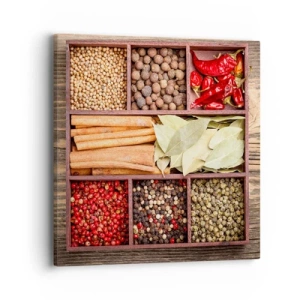 Obraz na płótnie - Porządek kształtów, bukiet aromatów - 40x40 cm