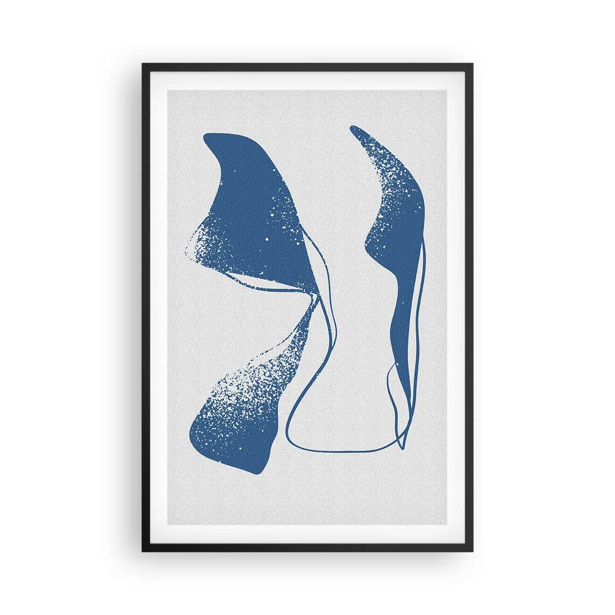 Plakat w czarnej ramie - Abstrakcja uskrzydlona - 61x91 cm