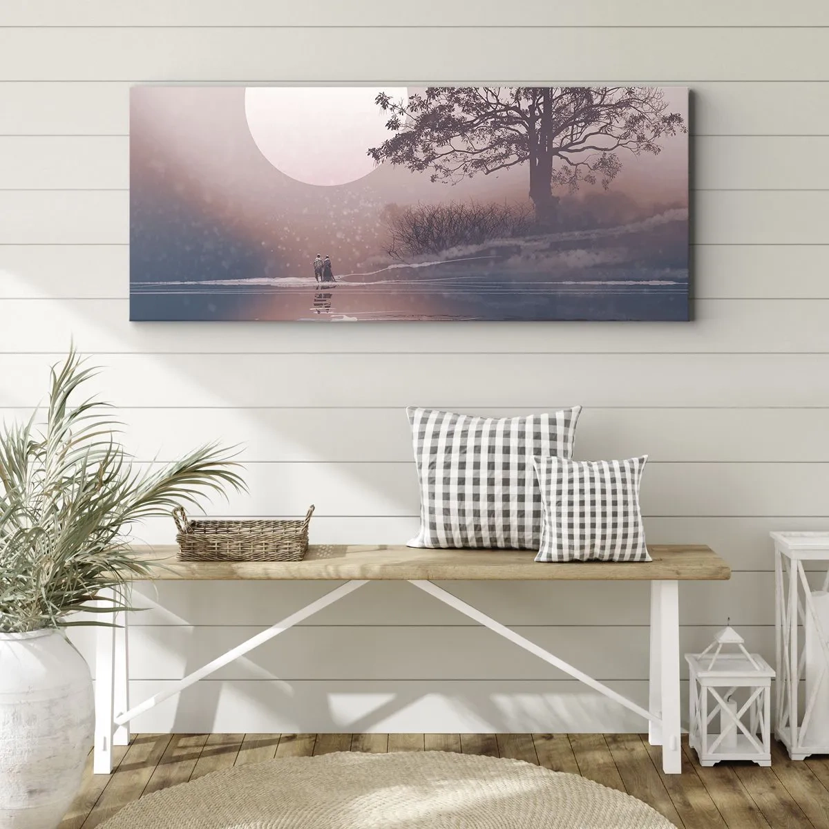 Obraz na płótnie - Nocne dziwy - 100x40 cm