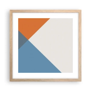 Plakat w ramie jasny dąb - Pod kątem… - 40x40 cm