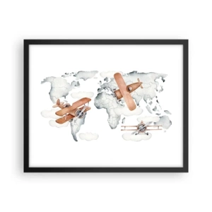Plakat w czarnej ramie - W pionierskim duchu - 50x40 cm