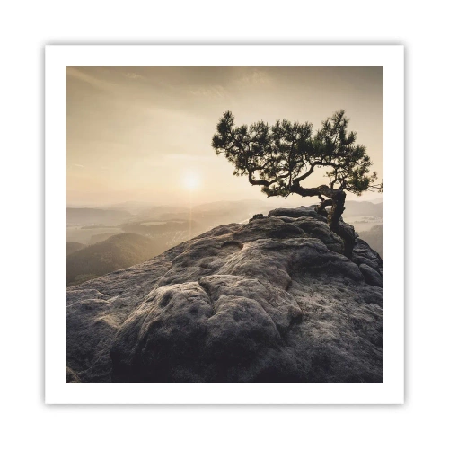 Plakat - Życie zawsze zwycięża - 60x60 cm