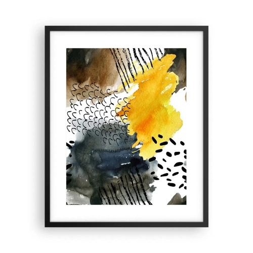 Plakat w czarnej ramie - Spotkanie żywiołów - 40x50 cm