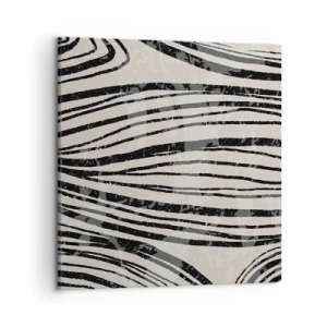 Obraz na płótnie - Rozlewisko linii - 50x50 cm