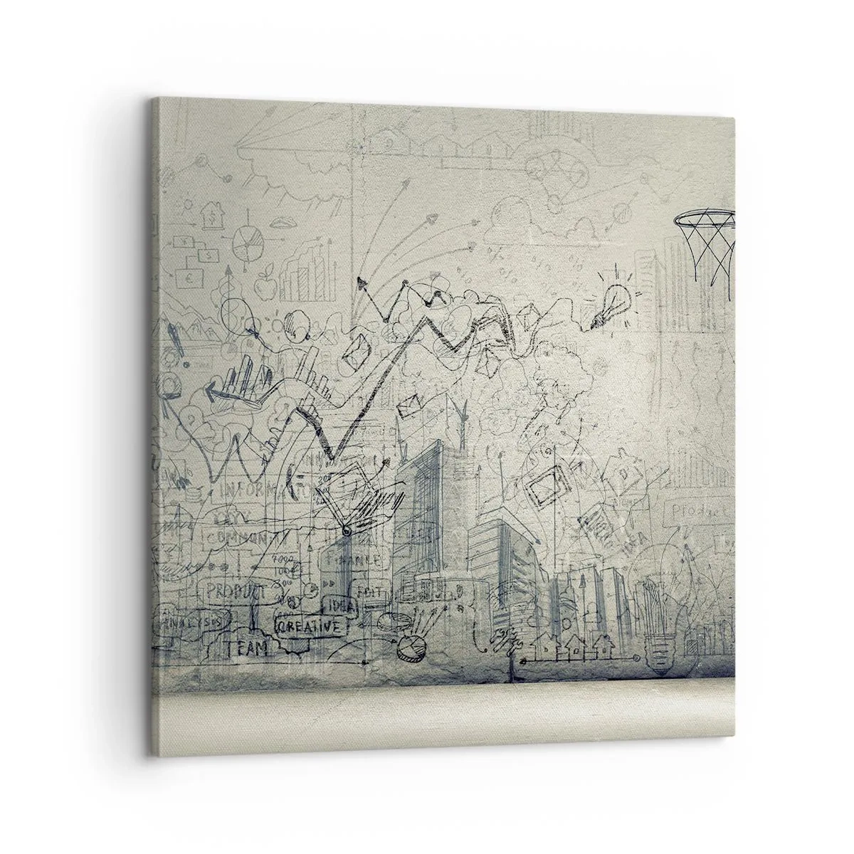 Obraz na płótnie - Moje wspaniałe miejskie życie - 60x60 cm
