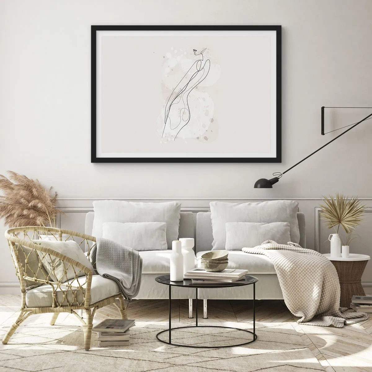 Plakat w czarnej ramie - Pobłądzić spojrzeniem - 91x61 cm