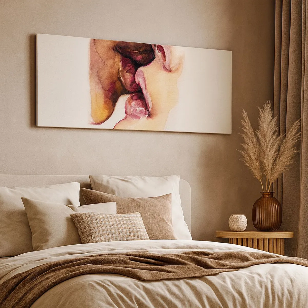 Obraz na płótnie - Jak noc i dzień, ziemia i niebo - 100x40 cm