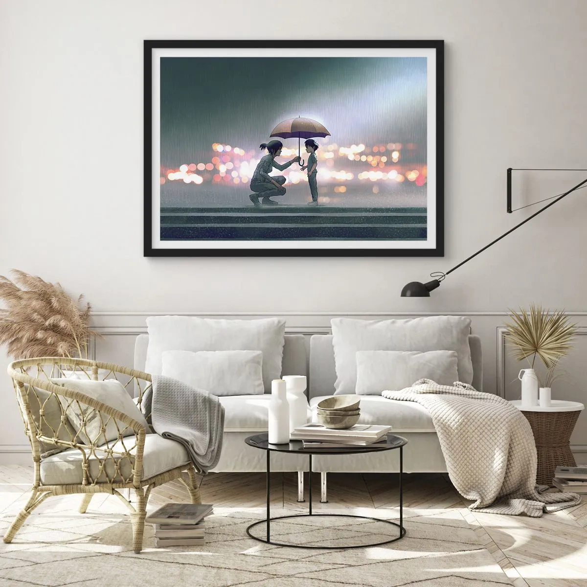 Plakat w czarnej ramie - I już jest wszystko dobrze - 50x40 cm
