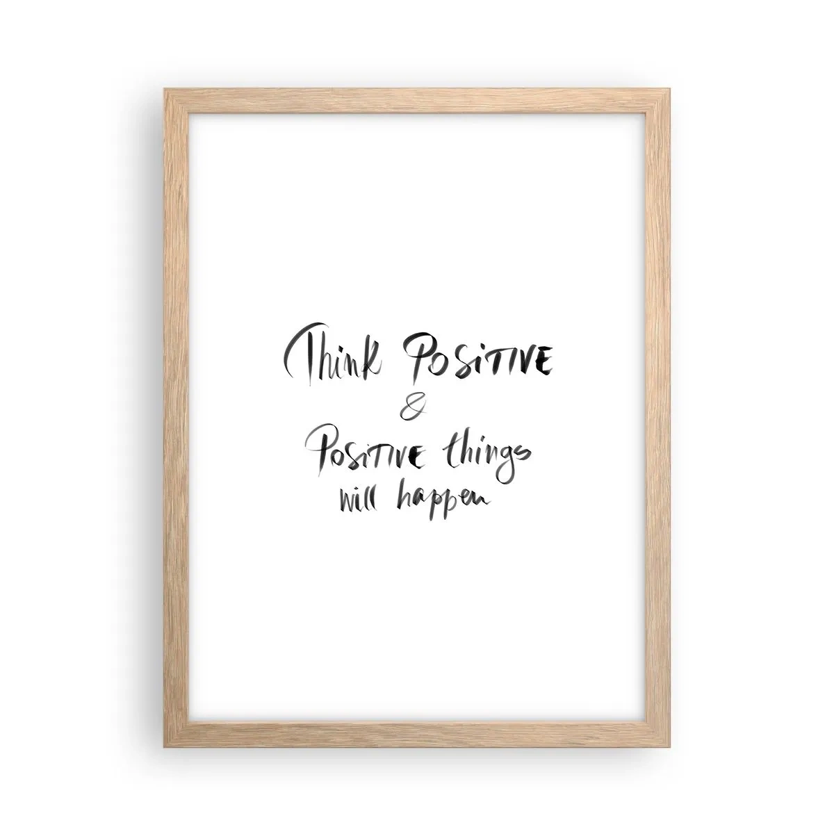 Plakat w ramie jasny dąb - Jak żyć? - 30x40 cm