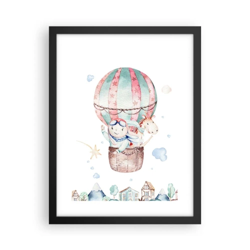 Plakat w czarnej ramie - Wrócimy wkrótce! - 30x40 cm