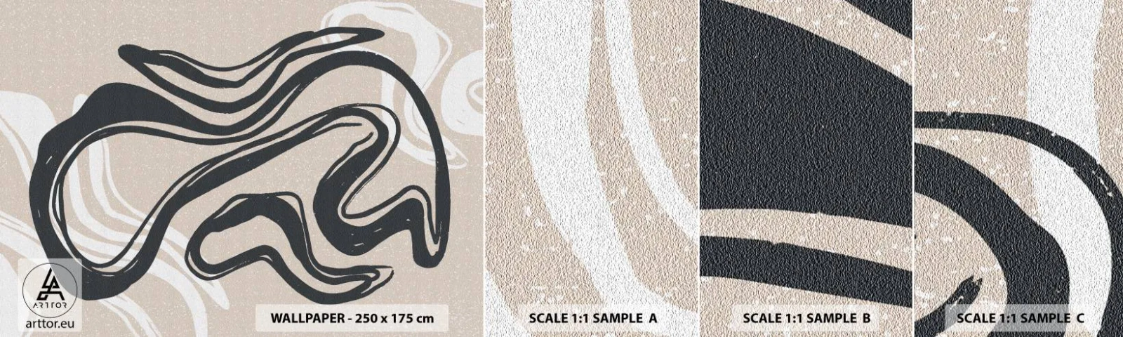 Fototapeta Próbka Samoprzylepna Deluxe Sticker - Ekspresja zwielokrotniona - Minimalizm, Boho, Skandynawski - 100x30 cm