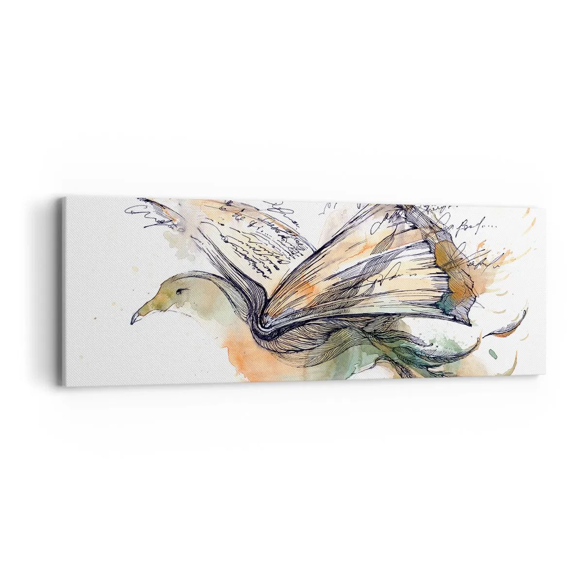 Obraz na płótnie - Na skrzydłach poezji - 90x30 cm