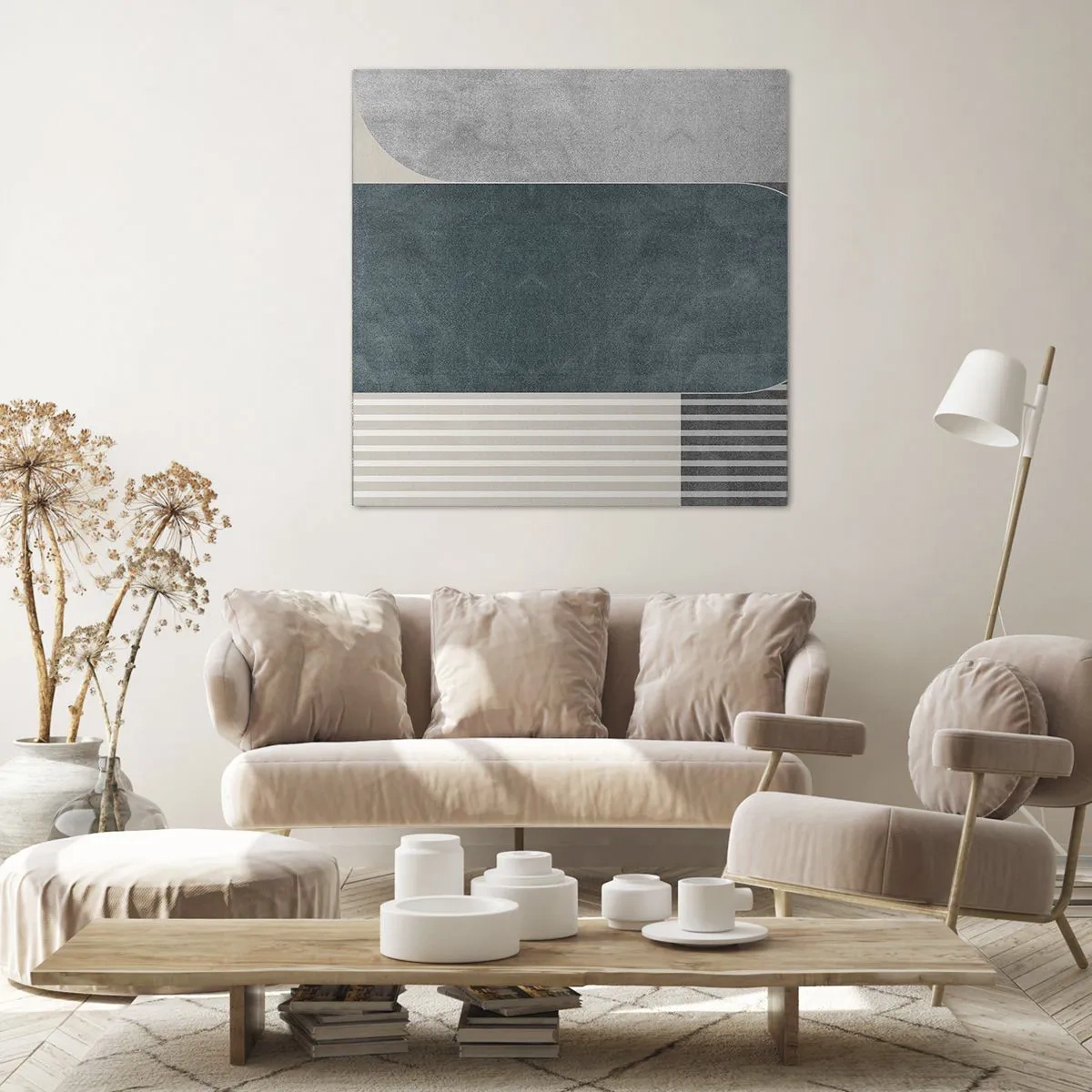 Obraz na płótnie - Kompozycja na poziomie - 60x60 cm