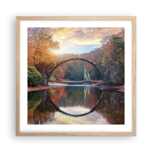 Plakat w ramie jasny dąb - Po drugiej stronie lustra - 50x50 cm