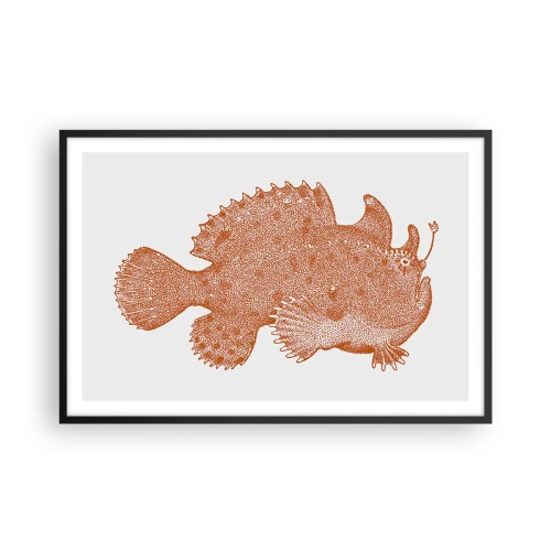 Plakat w czarnej ramie - A jednak ryba - 91x61 cm