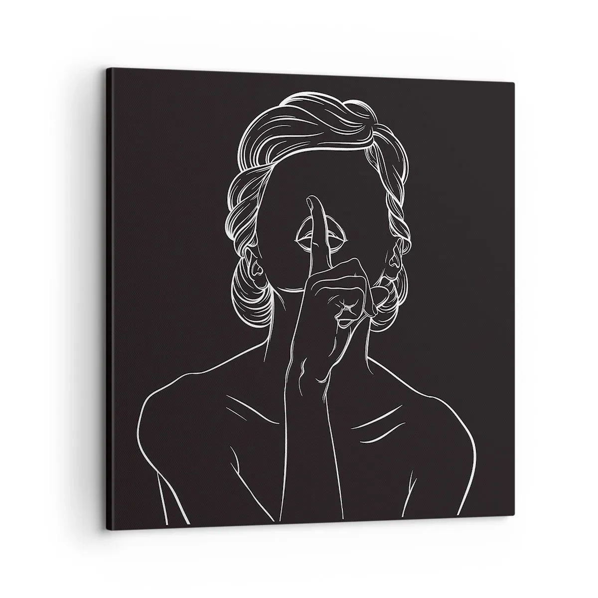 Obraz na płótnie - Piękno rozkwita w ciszy - 60x60 cm