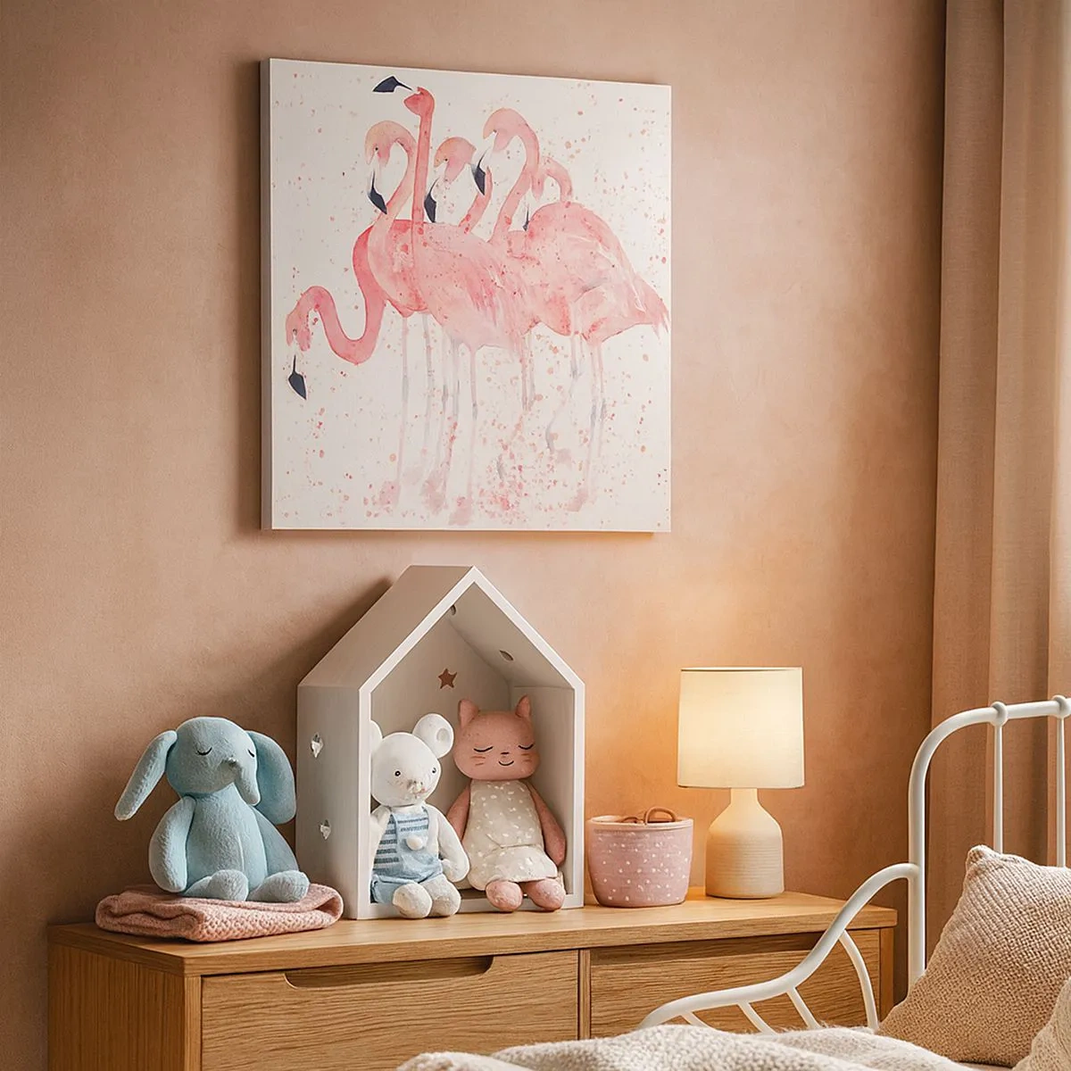 Obraz na płótnie - Różowy ansambl - 30x30 cm