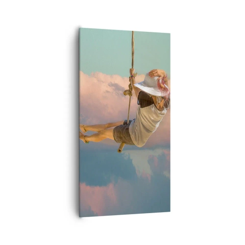 Obraz na płótnie - Zabawa w obłokach - 65x120 cm