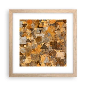 Plakat w ramie jasny dąb - Świat ujęty w formę - 30x30 cm