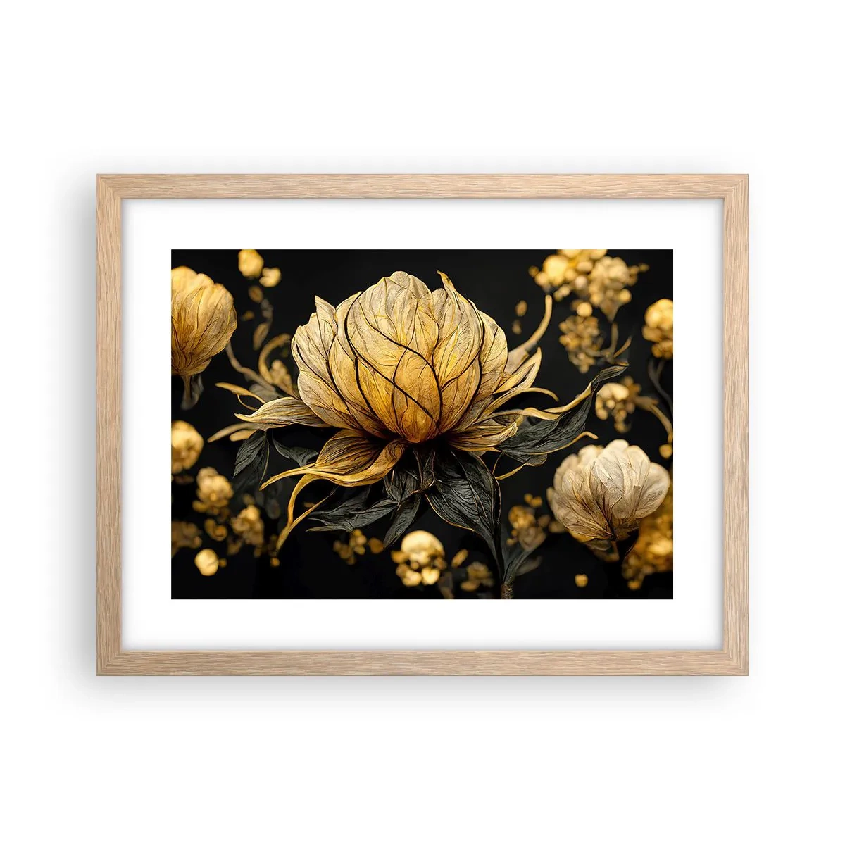 Plakat w ramie jasny dąb - Subtelna kruchość - 40x30 cm
