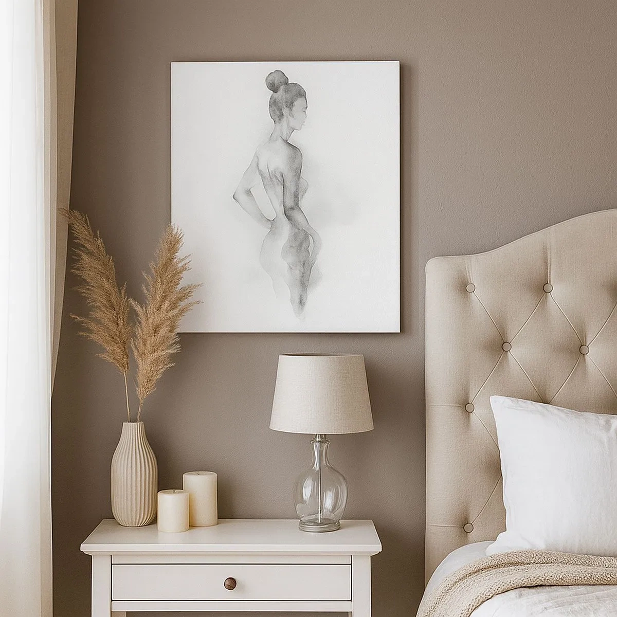 Obraz na płótnie - Piękna jak malowanie - 30x30 cm