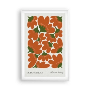 Plakat w białej ramie - Z życia kwiatów - 61x91 cm