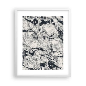 Plakat w białej ramie - Przenikanie przeciwieństw - 40x50 cm