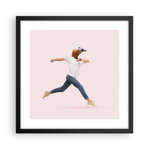 Plakat w czarnej ramie - Szczypta absurdu - 40x40 cm
