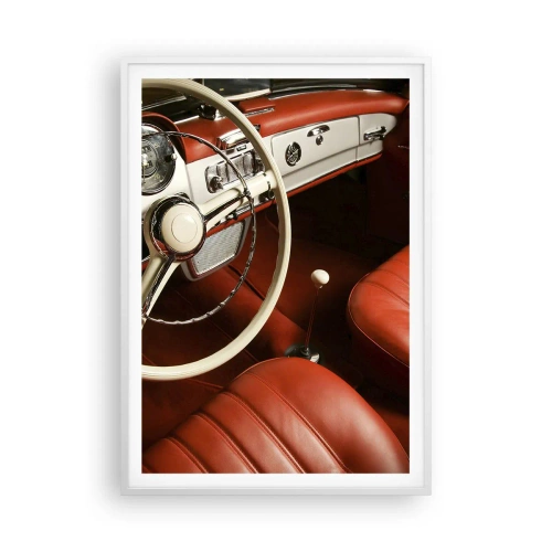 Plakat w białej ramie - Luksus w stylu vintage - 70x100 cm