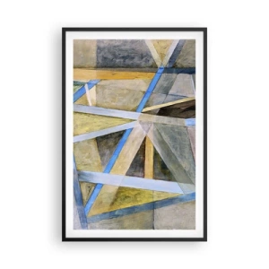 Plakat w czarnej ramie - Na wprost czy na skos? - 61x91 cm