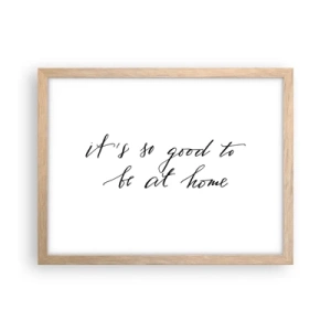 Plakat w ramie jasny dąb - Cała prawda - 40x30 cm