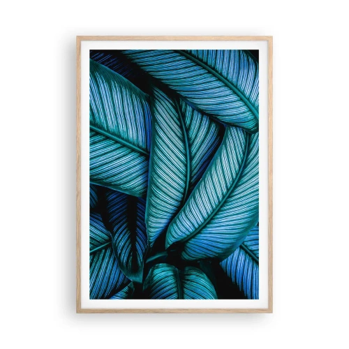 Plakat w ramie jasny dąb - Linie życia - 70x100 cm