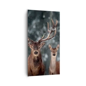 Obraz na płótnie - Pan lasu z małżonką - 65x120 cm