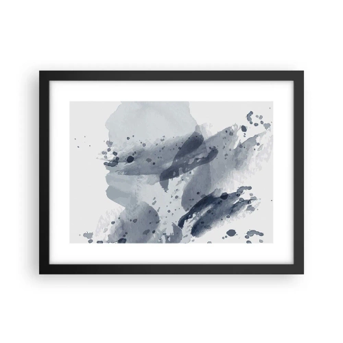 Plakat w czarnej ramie - Studium natury wody - 40x30 cm