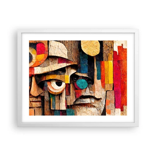 Plakat w białej ramie - Widzę cię… - 50x40 cm