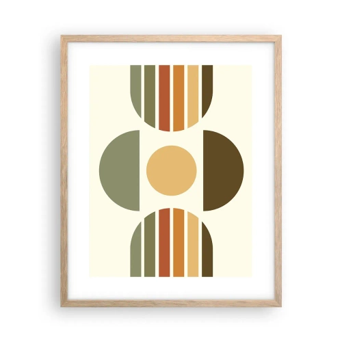 Plakat w ramie jasny dąb - W kolorach ziemi - 40x50 cm